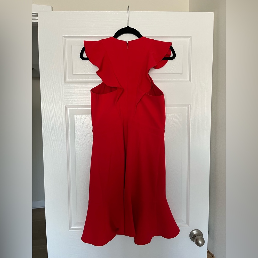 Chelsea28 Cross Front Ruffle Dress - Size M - Picture 4 of 7